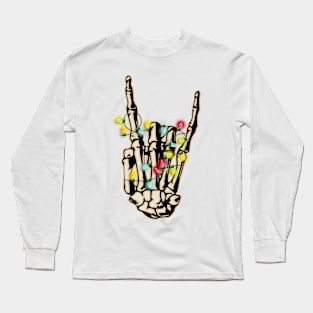 Christmas Skeleton Light Long Sleeve T-Shirt